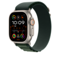 Apple Watch 49mm Alpin-Loop, dunkelgrün - medium - Gehäusefarbe natur