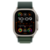 Apple Watch 49mm Alpin-Loop, dunkelgrün - medium - Gehäusefarbe natur