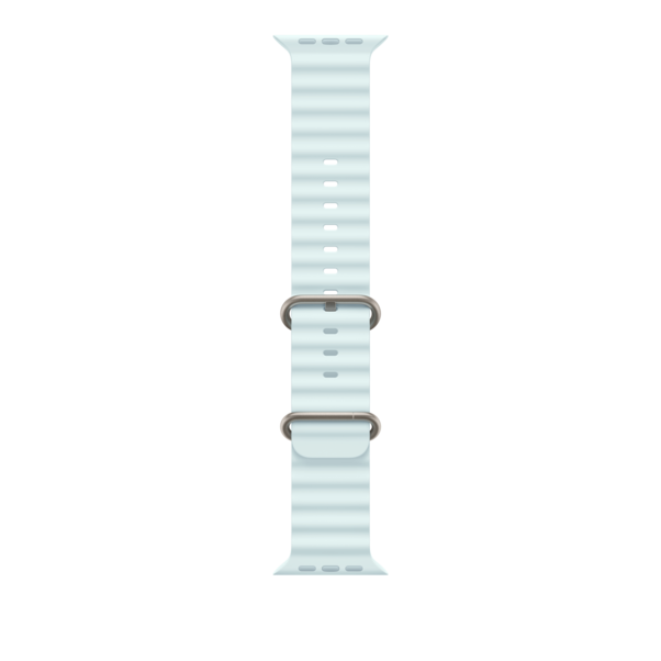 Sie sehen das Produktbild 02 von Apple Watch 49mm Ocean-Armband, kristallblau - Gehäusefarbe natur Apple Watch 49mm Ocean-Armband, kristallblau - Gehäusefarbe natur