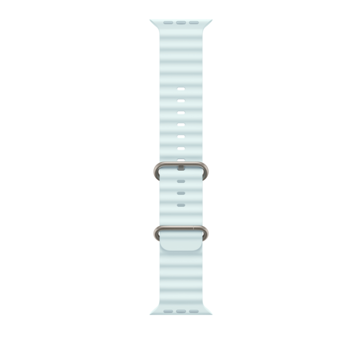 Apple Watch 49mm Ocean-Armband, kristallblau - Gehäusefarbe natur
