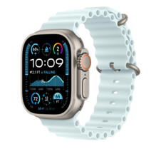 Sie sehen das Produktbild 04 von Apple Watch 49mm Ocean-Armband, kristallblau - Gehäusefarbe natur Apple Watch 49mm Ocean-Armband, kristallblau - Gehäusefarbe natur