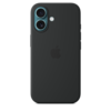 Apple iPhone 16 Silikon Case mit MagSafe, schwarz