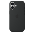 Apple iPhone 16 Silikon Case mit MagSafe, schwarz