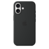 Apple iPhone 16 Silikon Case mit MagSafe, schwarz