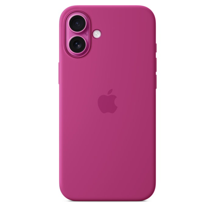 Apple iPhone 16 Plus Silikon Case mit MagSafe, fuchsia