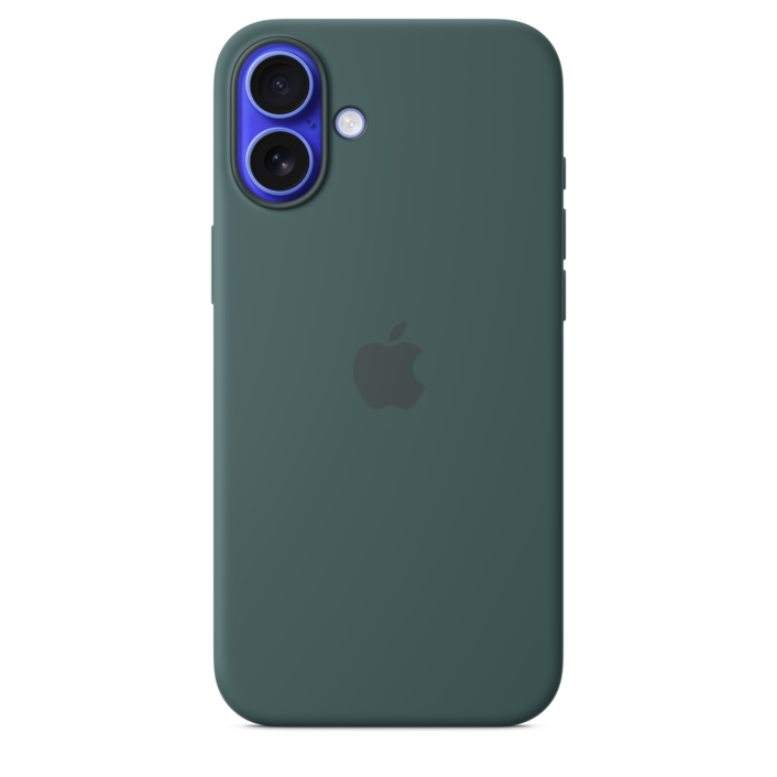 Apple iPhone 16 Plus Silikon Case mit MagSafe, seegrün