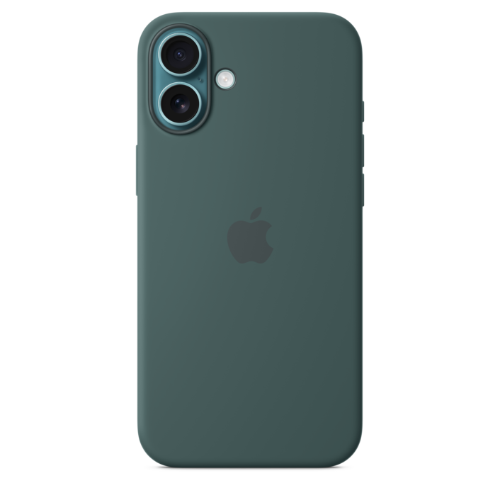 Apple iPhone 16 Plus Silikon Case mit MagSafe, seegrün