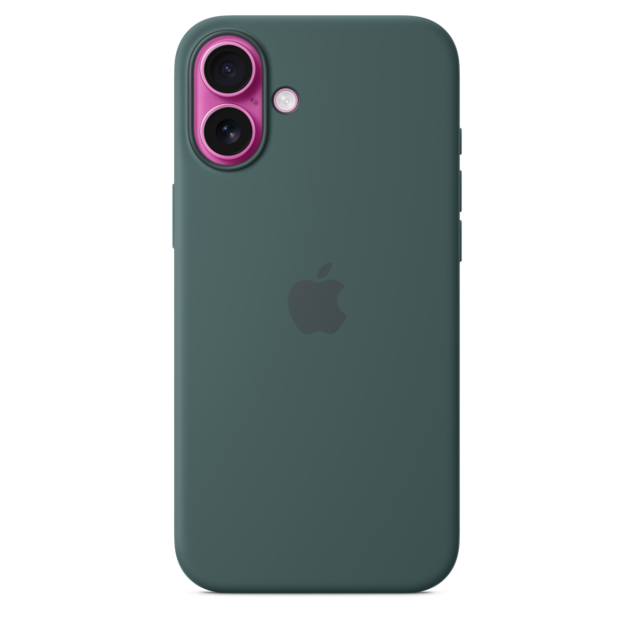 Apple iPhone 16 Plus Silikon Case mit MagSafe, seegrün