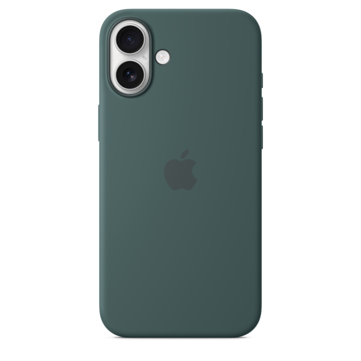 Apple iPhone 16 Plus Silikon Case mit MagSafe, seegrün