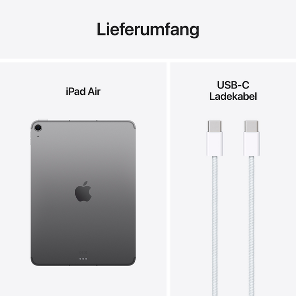 11" iPad Air Wi-Fi + Cellular 128 GB - Space Grau (M3)