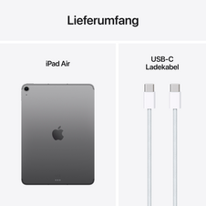 11" iPad Air Wi-Fi + Cellular 128 GB - Space Grau (M3)