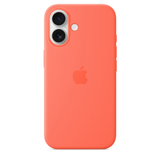 Sie sehen das Produktbild 02 von Apple iPhone 16 Silikon Case mit MagSafe, mandarine Apple iPhone 16 Silikon Case mit MagSafe, mandarine