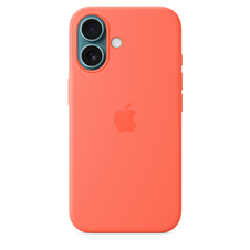 Sie sehen das Produktbild 05 von Apple iPhone 16 Silikon Case mit MagSafe, mandarine Apple iPhone 16 Silikon Case mit MagSafe, mandarine