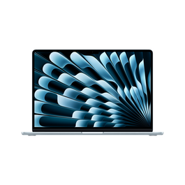 Sie sehen das Produktbild 02 von MacBook Air 15" mit M4 Chip, 10-Core CPU und 10-Core GPU, 16GB, 256GB SSD, himmelblau MacBook Air 15" mit M4 Chip, 10-Core CPU und 10-Core GPU, 16GB, 256GB SSD, himmelblau