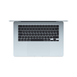 Sie sehen das Produktbild 04 von MacBook Air 15" mit M4 Chip, 10-Core CPU und 10-Core GPU, 16GB, 256GB SSD, himmelblau MacBook Air 15" mit M4 Chip, 10-Core CPU und 10-Core GPU, 16GB, 256GB SSD, himmelblau