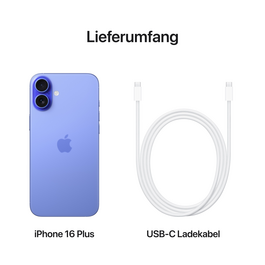 iPhone 16 Plus, 128GB, blau