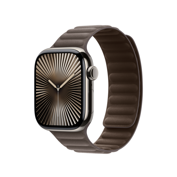 Apple Watch 42mm Armband mit Magnetverschluss, dunkeltaupe - S/M>