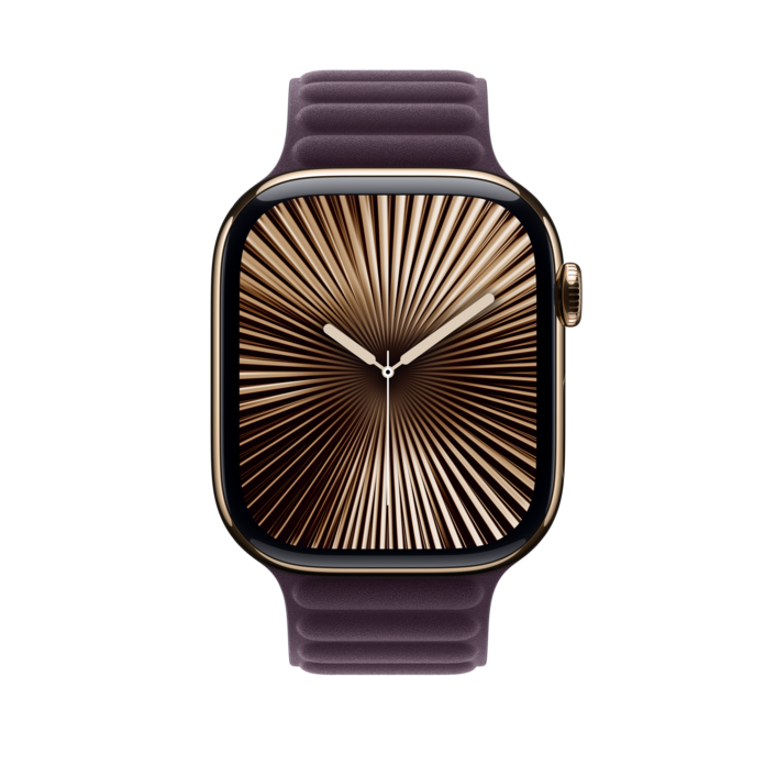 Apple Watch 46mm Armband mit Magnetverschluss, brombeere - M/L