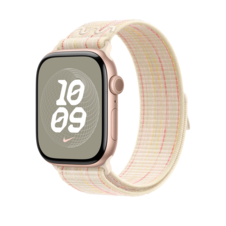 Sie sehen das Produktbild 04 von Apple Watch 46mm Nike Sport Loop, polarstern/pink Apple Watch 46mm Nike Sport Loop, polarstern/pink