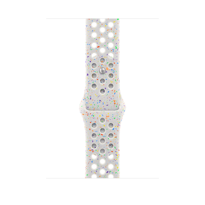 Apple Watch 46mm Nike Sportarmband, pure platinum - M/L