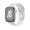 Apple Watch 46mm Nike Sportarmband, pure platinum - M/L