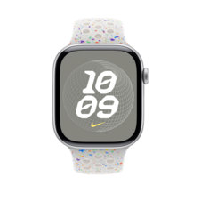 Sie sehen das Produktbild 06 von Apple Watch 46mm Nike Sportarmband, pure platinum - M/L Apple Watch 46mm Nike Sportarmband, pure platinum - M/L