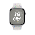 Apple Watch 46mm Nike Sportarmband, pure platinum - M/L