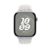 Apple Watch 46mm Nike Sportarmband, pure platinum - M/L