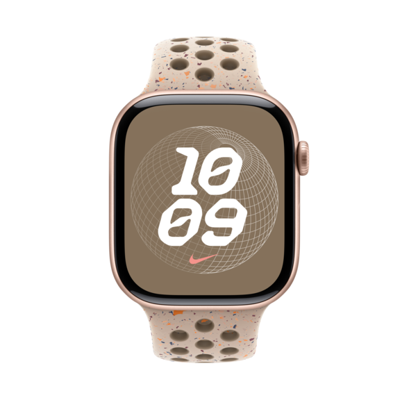 Sie sehen das Produktbild 06 von Apple Watch 46mm Nike Sportarmband, desert stone - S/M Apple Watch 46mm Nike Sportarmband, desert stone - S/M