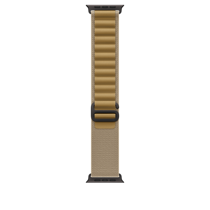 Apple Watch 49mm Alpin-Loop, mandel - medium - Gehäusefarbe schwarz