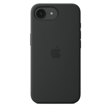 Apple iPhone 16e Silikon Case, schwarz