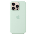 Sie sehen das Produktbild 04 von Apple iPhone 16 Pro Silikon Case mit MagSafe, aquamarin Apple iPhone 16 Pro Silikon Case mit MagSafe, aquamarin