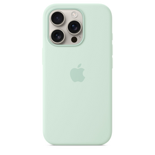Sie sehen das Produktbild 05 von Apple iPhone 16 Pro Silikon Case mit MagSafe, aquamarin Apple iPhone 16 Pro Silikon Case mit MagSafe, aquamarin