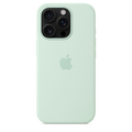 Sie sehen das Produktbild 06 von Apple iPhone 16 Pro Silikon Case mit MagSafe, aquamarin Apple iPhone 16 Pro Silikon Case mit MagSafe, aquamarin