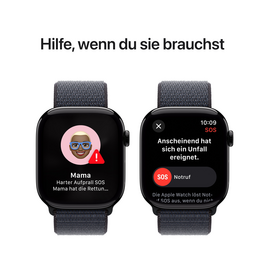 Sie sehen das Produktbild 12 von Apple Watch Series 10 GPS, Aluminium diamantschwarz, 46mm mit Sport Loop, tinte> Apple Watch Series 10 GPS, Aluminium diamantschwarz, 46mm mit Sport Loop, tinte>
