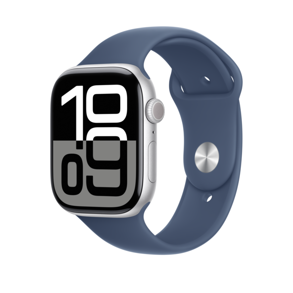 Apple Watch 46mm Sportarmband, denim - S/M