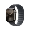 Apple Watch 42mm Armband mit Magnetverschluss, schwarz - S/M>