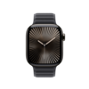 Apple Watch 42mm Armband mit Magnetverschluss, schwarz - S/M>