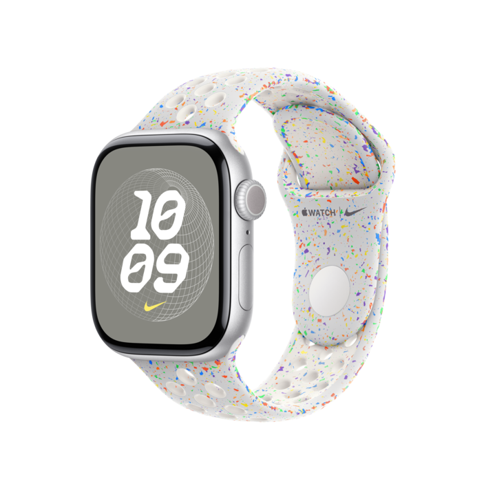 Sie sehen das Produktbild 04 von Apple Watch 42mm Nike Sportarmband, pure platinum - M/L Apple Watch 42mm Nike Sportarmband, pure platinum - M/L