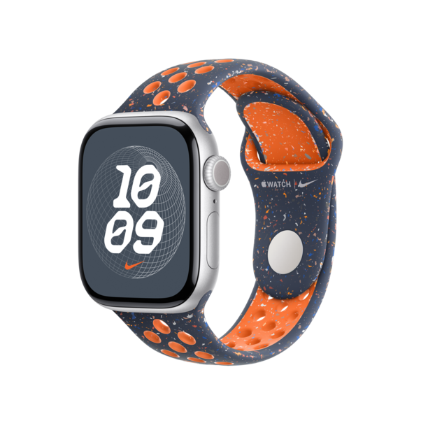 Apple Watch 42mm Nike Sportarmband, blue flame - S/M