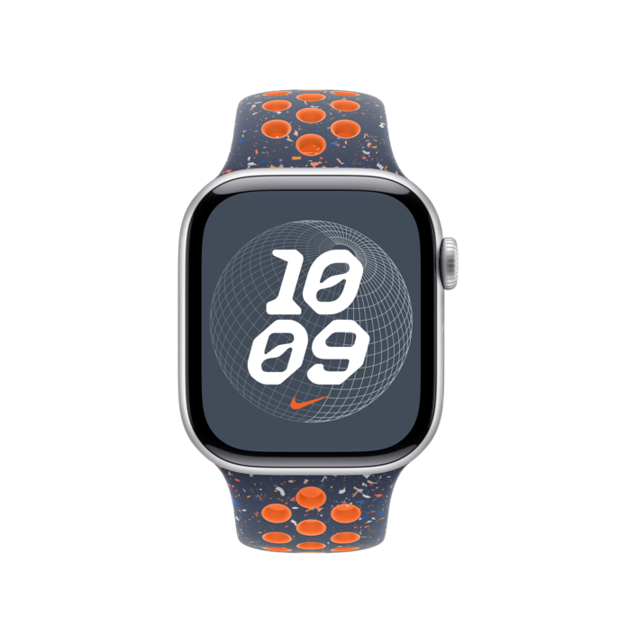 Apple Watch 42mm Nike Sportarmband, blue flame - S/M