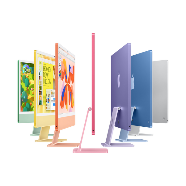 iMac 24" mit 4.5K Retina Display, M4 Chip 10-Core CPU und 10-Core GPU, 24GB, 512GB SSD, silber