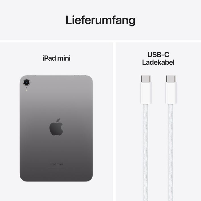 iPad mini Wi-Fi, 128GB, space grau, 8,3" (7. Gen.)