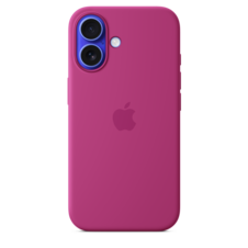 Sie sehen das Produktbild 02 von Apple iPhone 16 Silikon Case mit MagSafe, fuchsia Apple iPhone 16 Silikon Case mit MagSafe, fuchsia