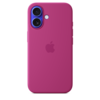 Apple iPhone 16 Silikon Case mit MagSafe, fuchsia