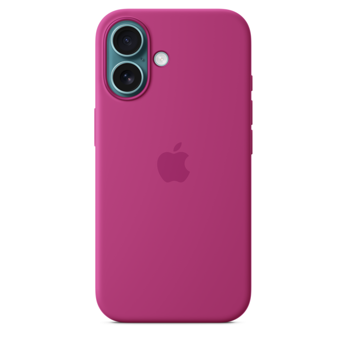 Apple iPhone 16 Silikon Case mit MagSafe, fuchsia