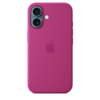 Apple iPhone 16 Silikon Case mit MagSafe, fuchsia