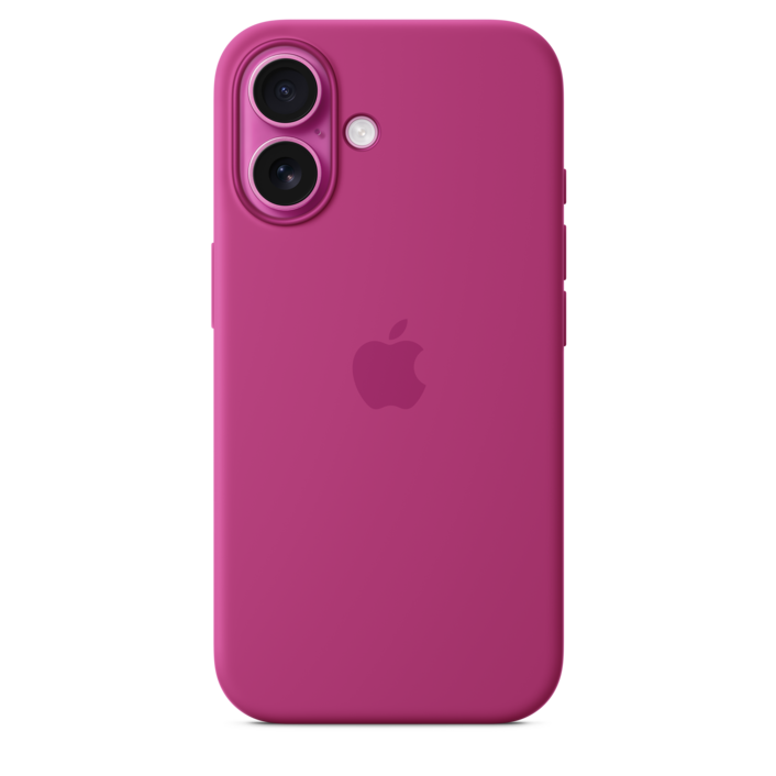 Apple iPhone 16 Silikon Case mit MagSafe, fuchsia