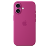 Apple iPhone 16 Silikon Case mit MagSafe, fuchsia