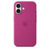 Apple iPhone 16 Silikon Case mit MagSafe, fuchsia